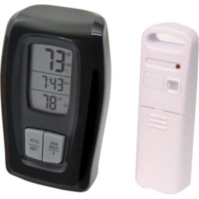 Acu Wireless Therm Clk Blk