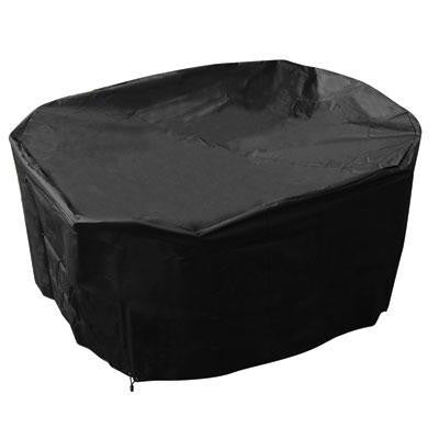 70" Round Patio Cover Black