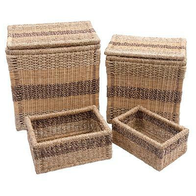 Ef Bannock Hamper Bskt Set 4pc