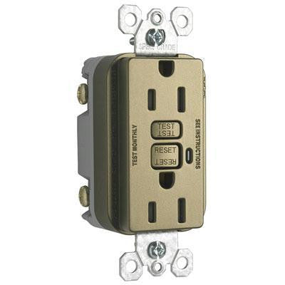 Ps 15a Duplexgfci Rcptcl Brass