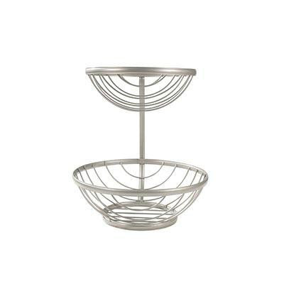 Ashley 2tier Basket Satinnickl