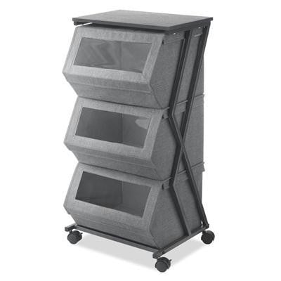 Stackable Window Box Cart Gray