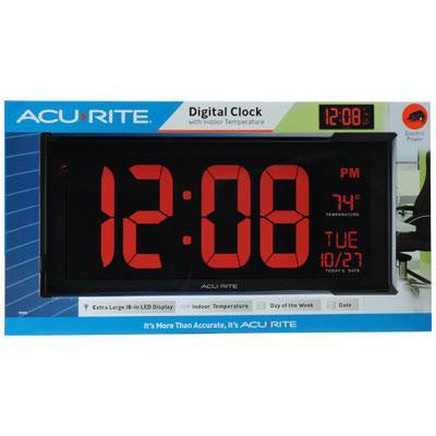 Acurite Digital 18" Wall Clock
