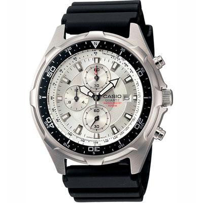 Analog Chrono Resin Band Watch