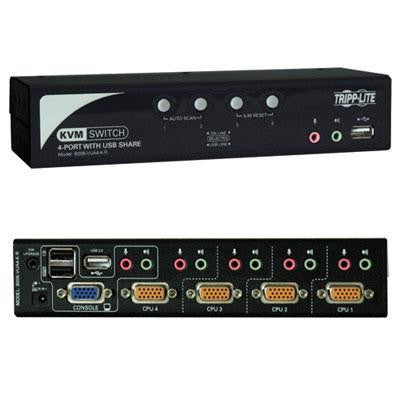 4 Port Kvm Switch With Audio