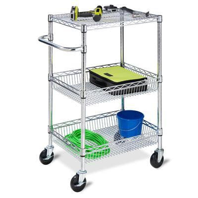 3tier Urban Utility Cart Chrom