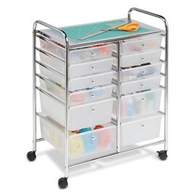 12 Drawer Rolling Cart