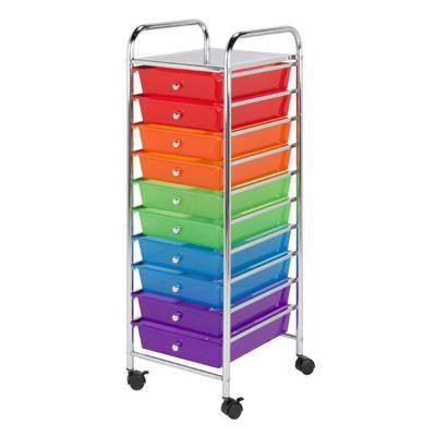 10 Drawer Rolling Storage Cart