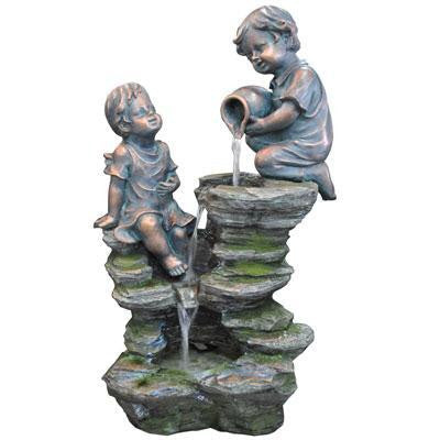 Children Playing At The Falls