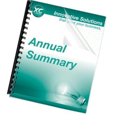 Clear Prepunched Binding Cover