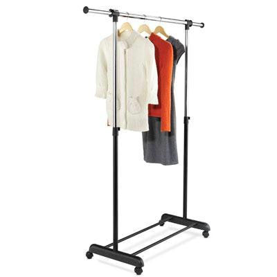 Expand Garment Rack Chrome Blk