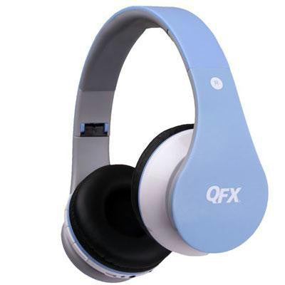 Bt Stereo Hdphones With Mic Blue