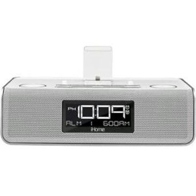 Dual Chrg FM Clock Radio Slvr