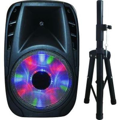 15" Portable Bluetooth DJ Speaker With Trpd