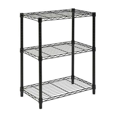 3tier Adjust Shelving Unit Blk