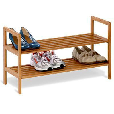 Two Tier Bamboo Shoe Shelf