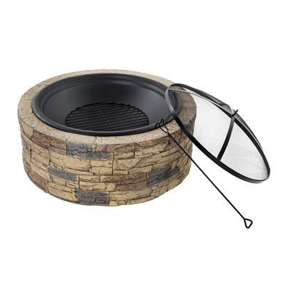 35" Cast Stone Fire Pit