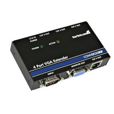 4 Port VGA Over CAT5 Extender