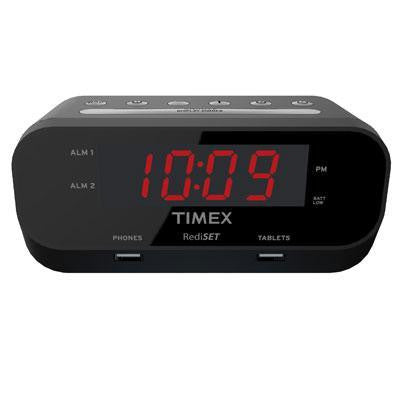 Dualredist Alrm Clck With USB Blk