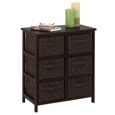 6drawer Storage Chest Espresso