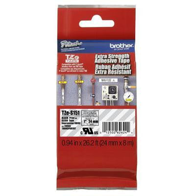 Black On Clear 1" Tape