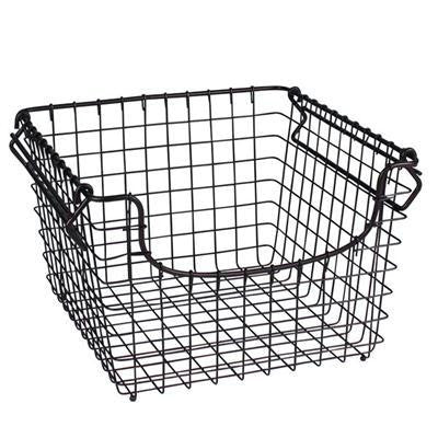 Scoop Med Stacking Basket Brnz