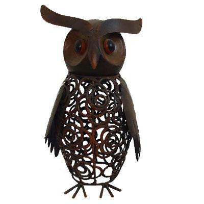 Metal Art Wise Owl