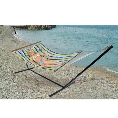 Double Cotton Hammock With Stand