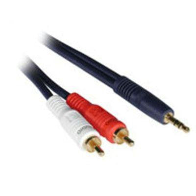 25' 3.5mm M To Dual Rca M Cble