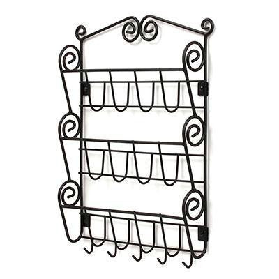 Scroll Letter Key Rack 3tierbk