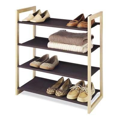 Wood And Fabric Shelves