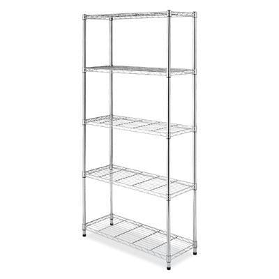 Supreme 5 Tier Shelving Chrome