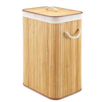 Rect Bamboo Hamper Natural