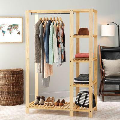 Slat Wood Wardrob