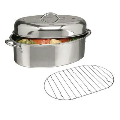 Gh 16" Oval Roaster With Lid Rack