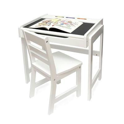 Childs Desk And Chair Set Wht