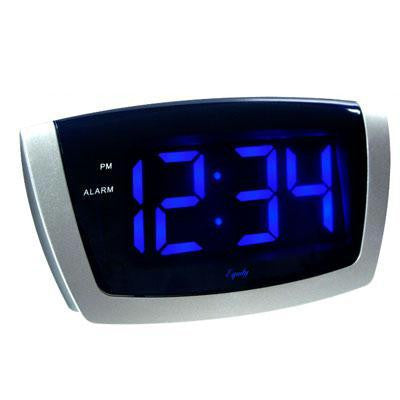 Led Blue Digit USB Alarm Clock