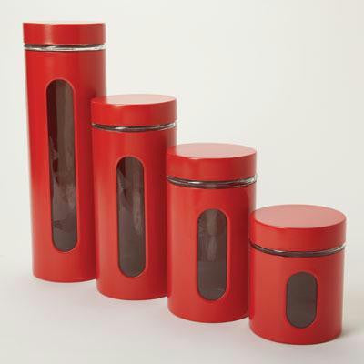 Palladian Canister Set Red