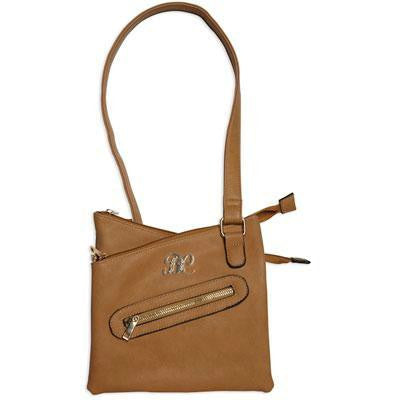 Cross Body Purse With Holster Tan