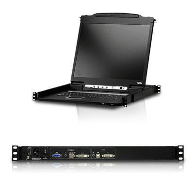 19" Single Rail DVI LCD Consol