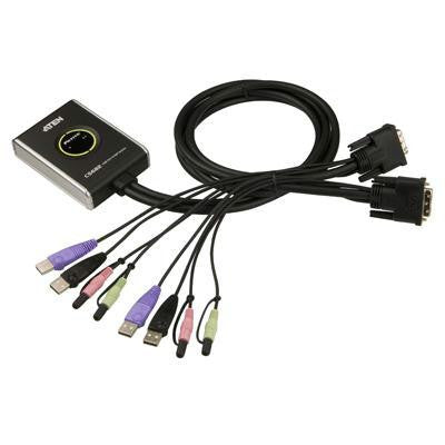 2 Port DVI D Cable Kvm