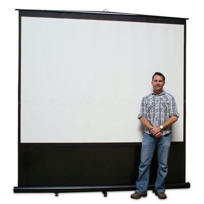 110" Portable Flr Pull Up Scrn