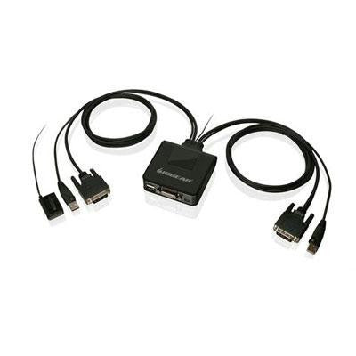 2 Port USB DVI Cble Kvm Switch