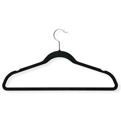Velvet Suit Hanger 20pk Black