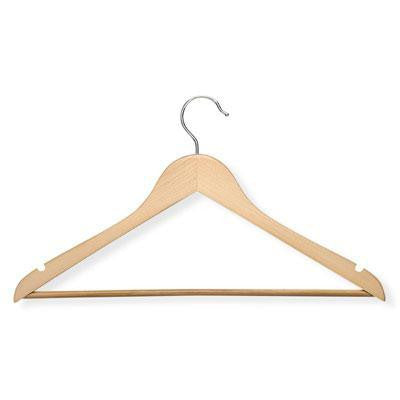 24pk Maple Finish Suit Hangers