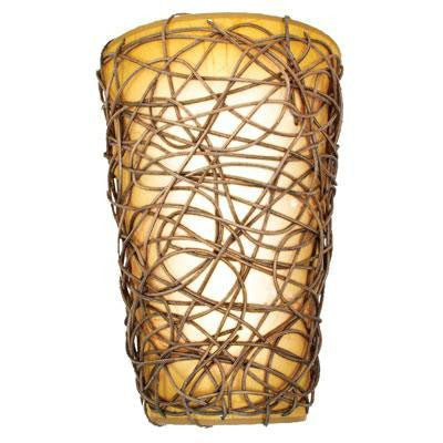 El Wicker Indr LED Wall Sconce