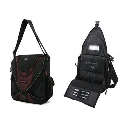 Mini Messenger Black-red