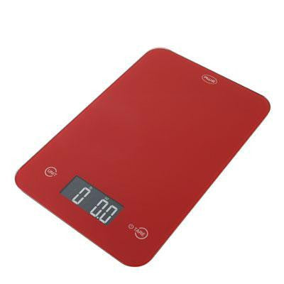 Thin Digital Kitchen Scale Red