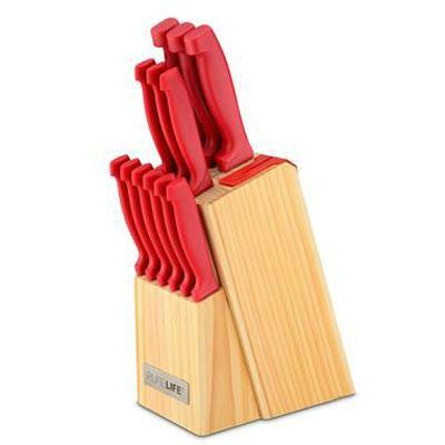 Pl 13pc Cutlery Set Red