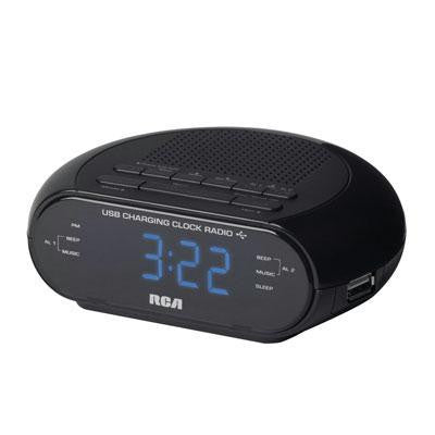 Single Wake Clock Radio Charge